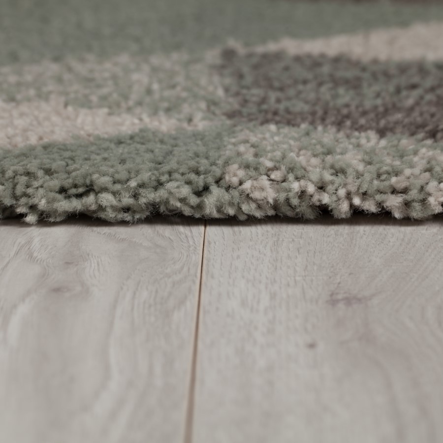 Blue Cream & Grey Rug 120x170cm - Flair Nuru