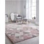 Pink Cream & Grey Rug 120x170cm - Flair Nuru