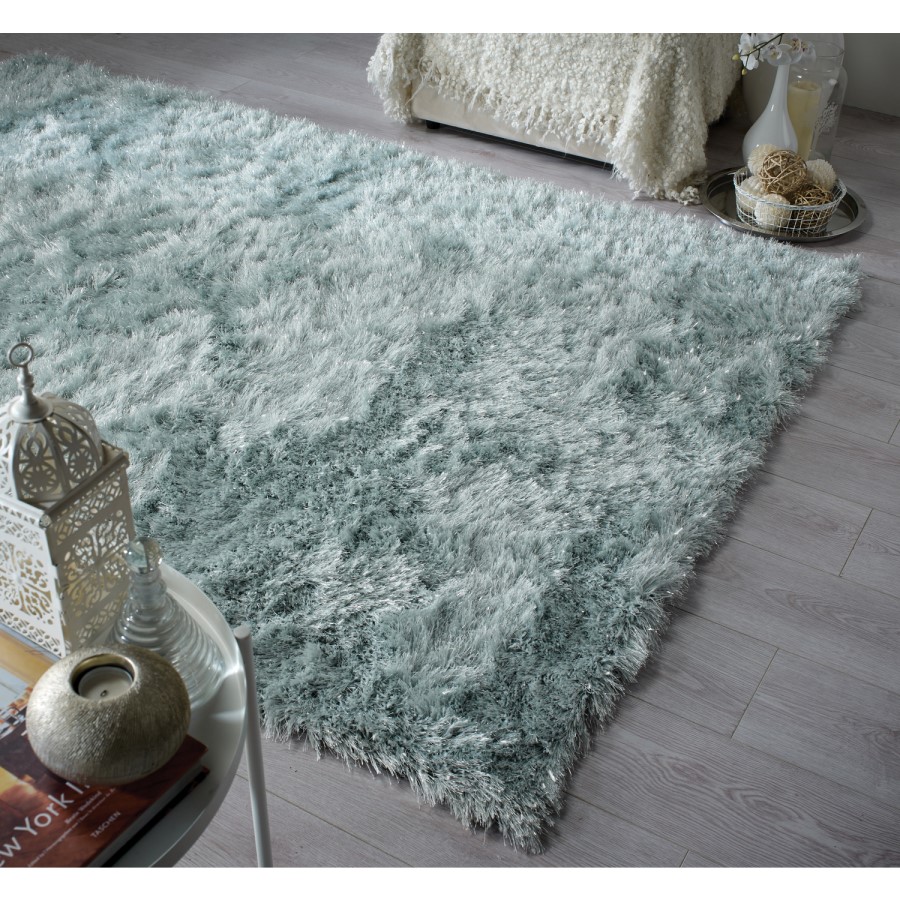 Dazzle Duck Egg  Blue with Sparkles 60x110cm - Flair