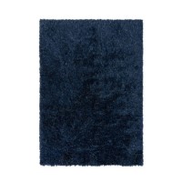 Sparkly Dark Blue Shaggy Rug 120x170cm - Flair