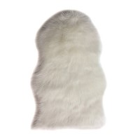 Cream Faux Sheepskin Rug 60x90cm - Flair