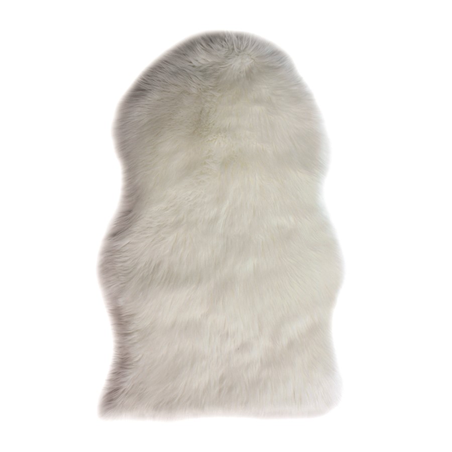 Cream Faux Sheepskin Rug 60x90cm - Flair