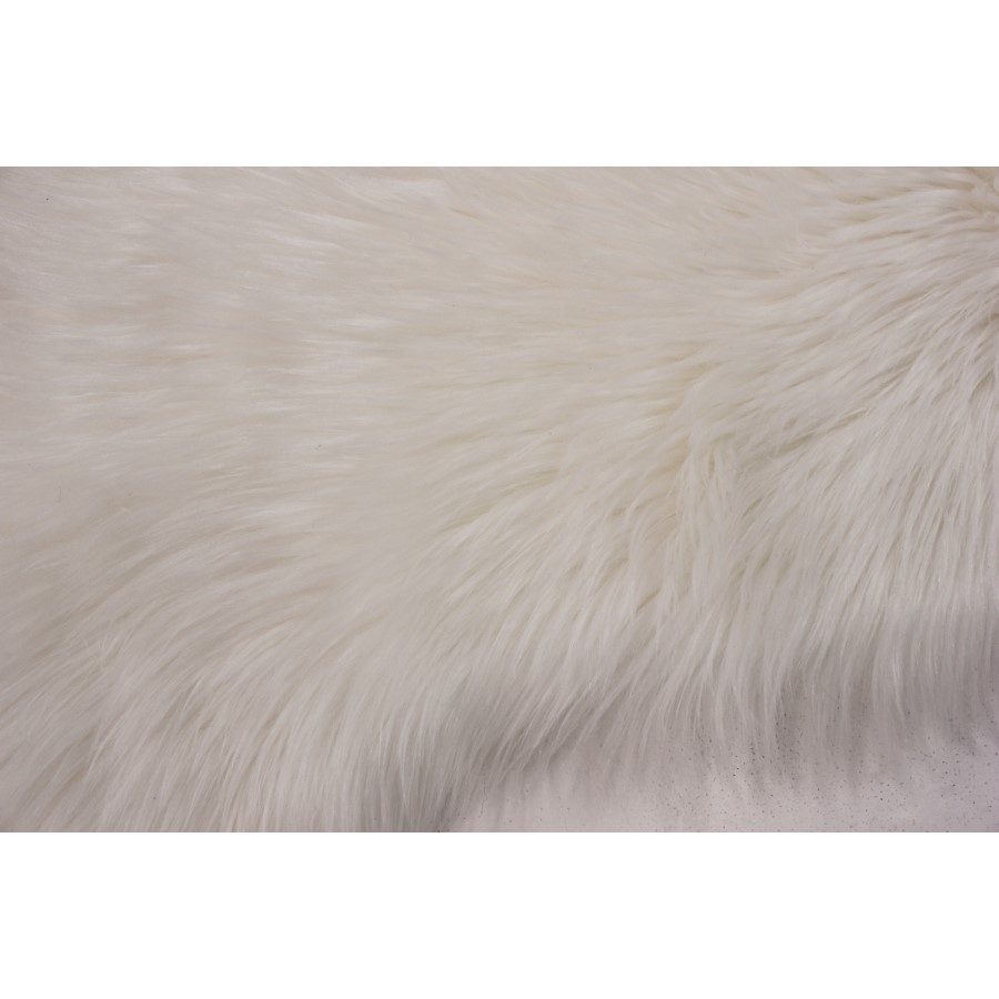 Cream Faux Sheepskin Rug 60x90cm - Flair