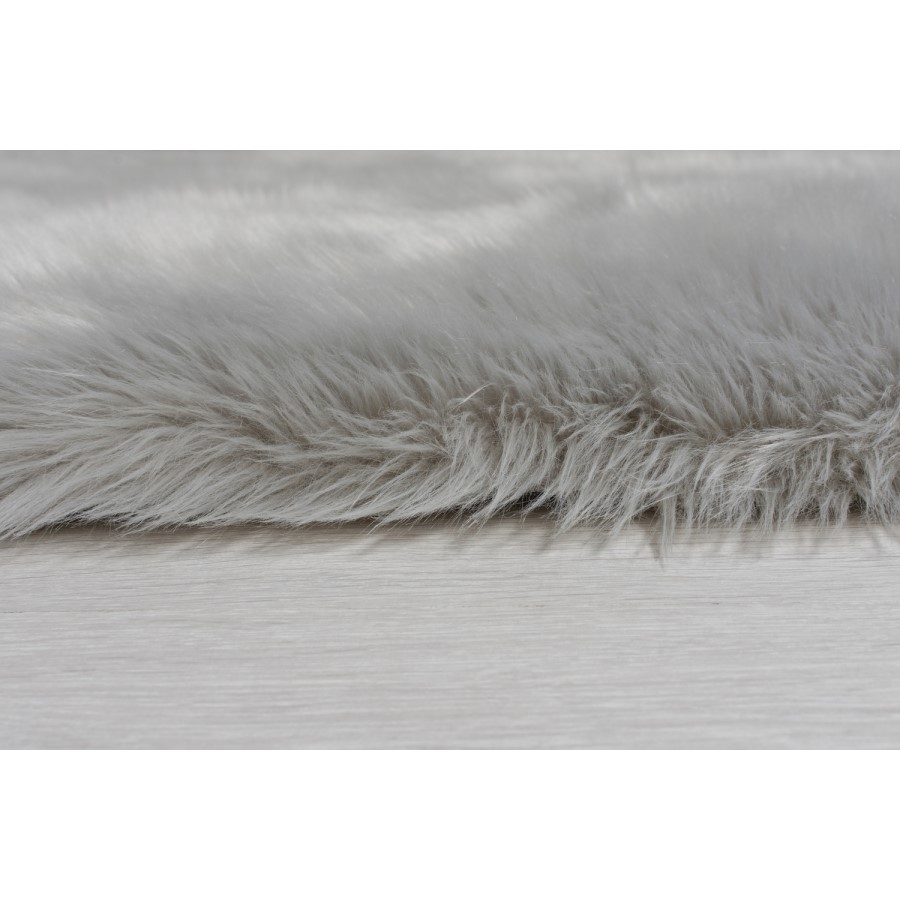 Grey Faux Sheepskin Rug 60x90cm - Flair