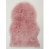 Pink Faux Sheepskin Rug 60x90cm - Flair