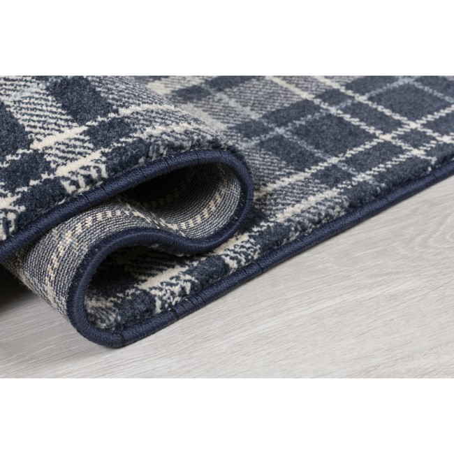 Blue Tartan Rug 120x170cm - Flair Kilbirnie