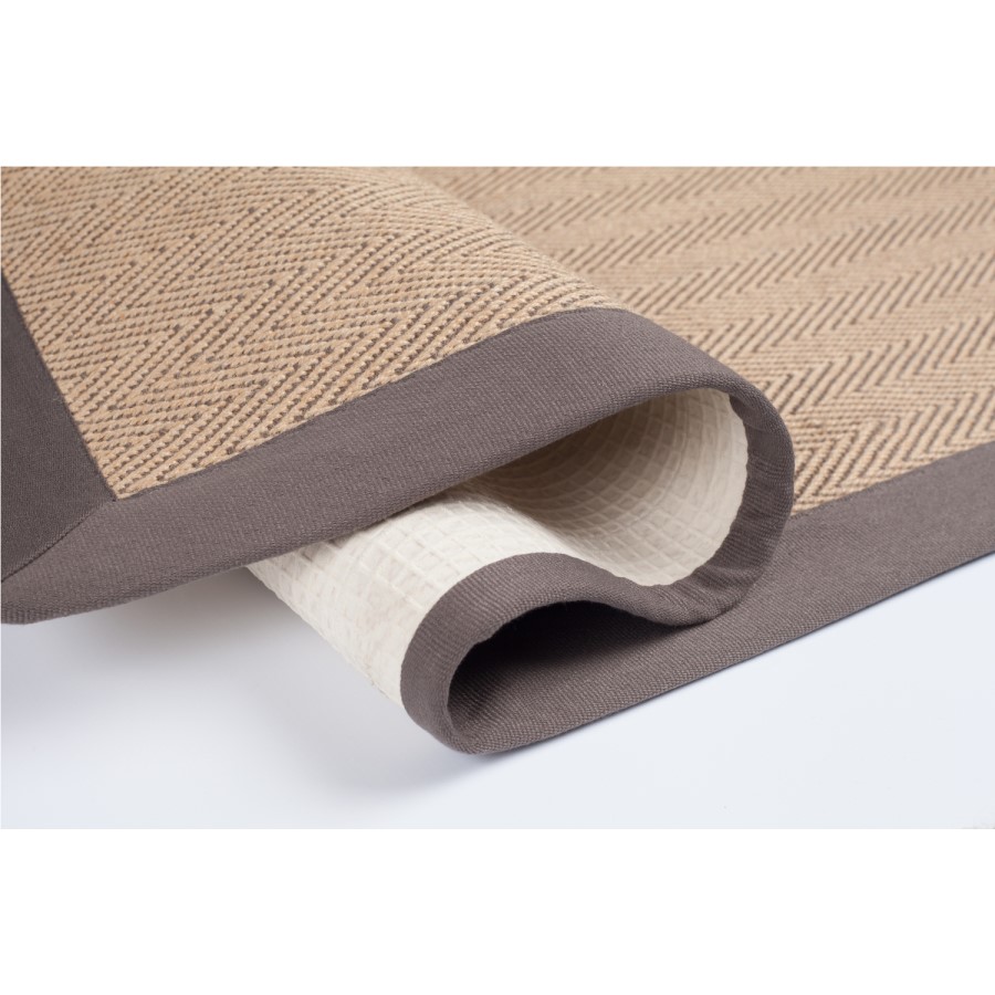 Herringbone Grey & Natural Rug - 120 by 170 cm - Flair