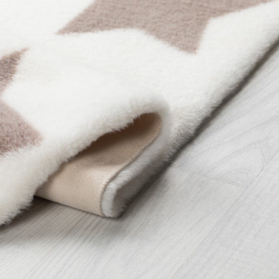 Twinkle Sherbet White Pink Kids Rug 90x150cm - Flair