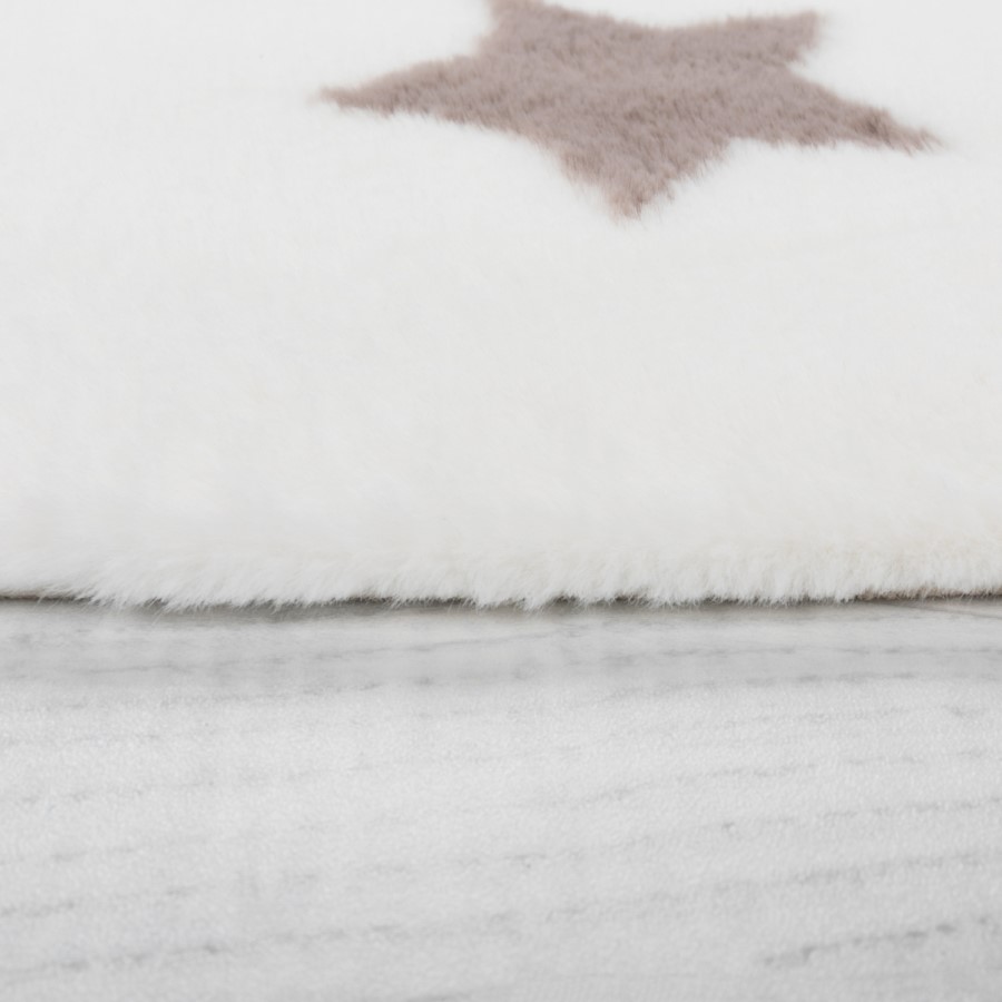 Twinkle Sherbet White Pink Kids Rug 90x150cm - Flair