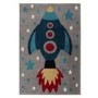 Flair Rocket Multicoloured Kids Rug - 80 by 120 cm