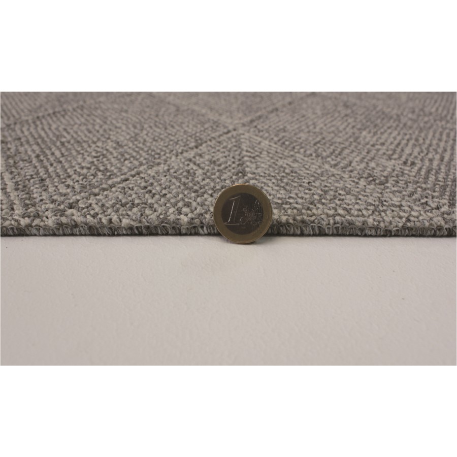Grey Hallway Runner Rug 57x230cm - Flair Petronas