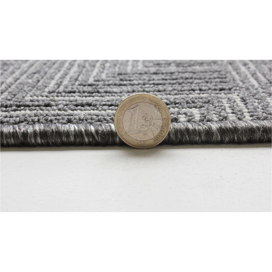 Charcoal Grey Hallway Runner Rug 57x230cm - Flair Pinnacle