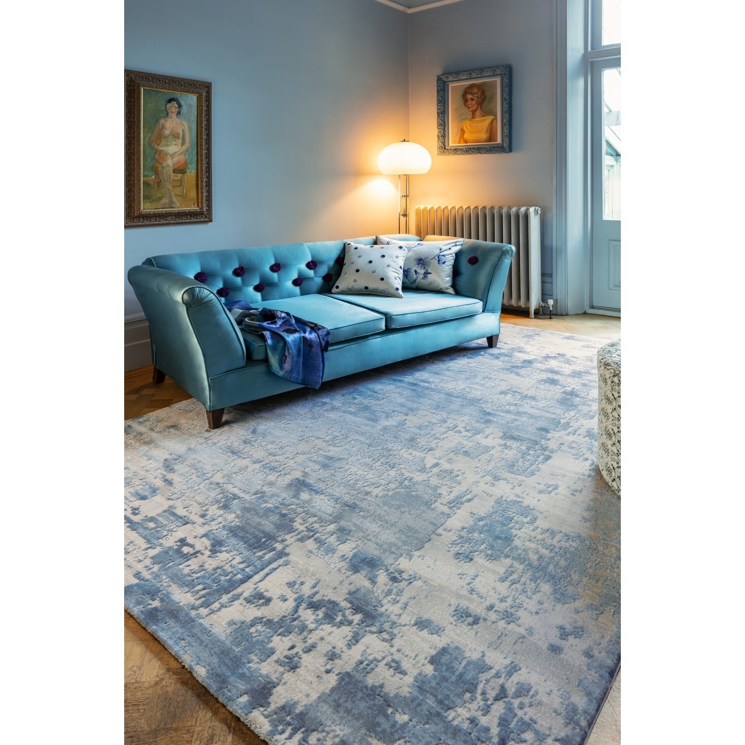 Large Blue Rug - 120x180cm - Astral - Furniture123