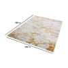 Large Yellow Rug with Marble Effect - 120x180cm - Astral