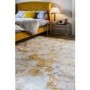 Large Yellow Rug with Marble Effect - 120x180cm - Astral