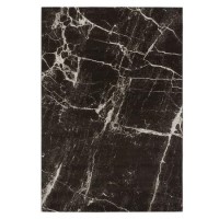 Black & White Marble Rug - 120x170cm Black & White Marble Rug - 120x170cm