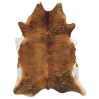 Brown Faux Cow Print Rug - 190x240cm Brown Faux Cow Print Rug - 190x240cm