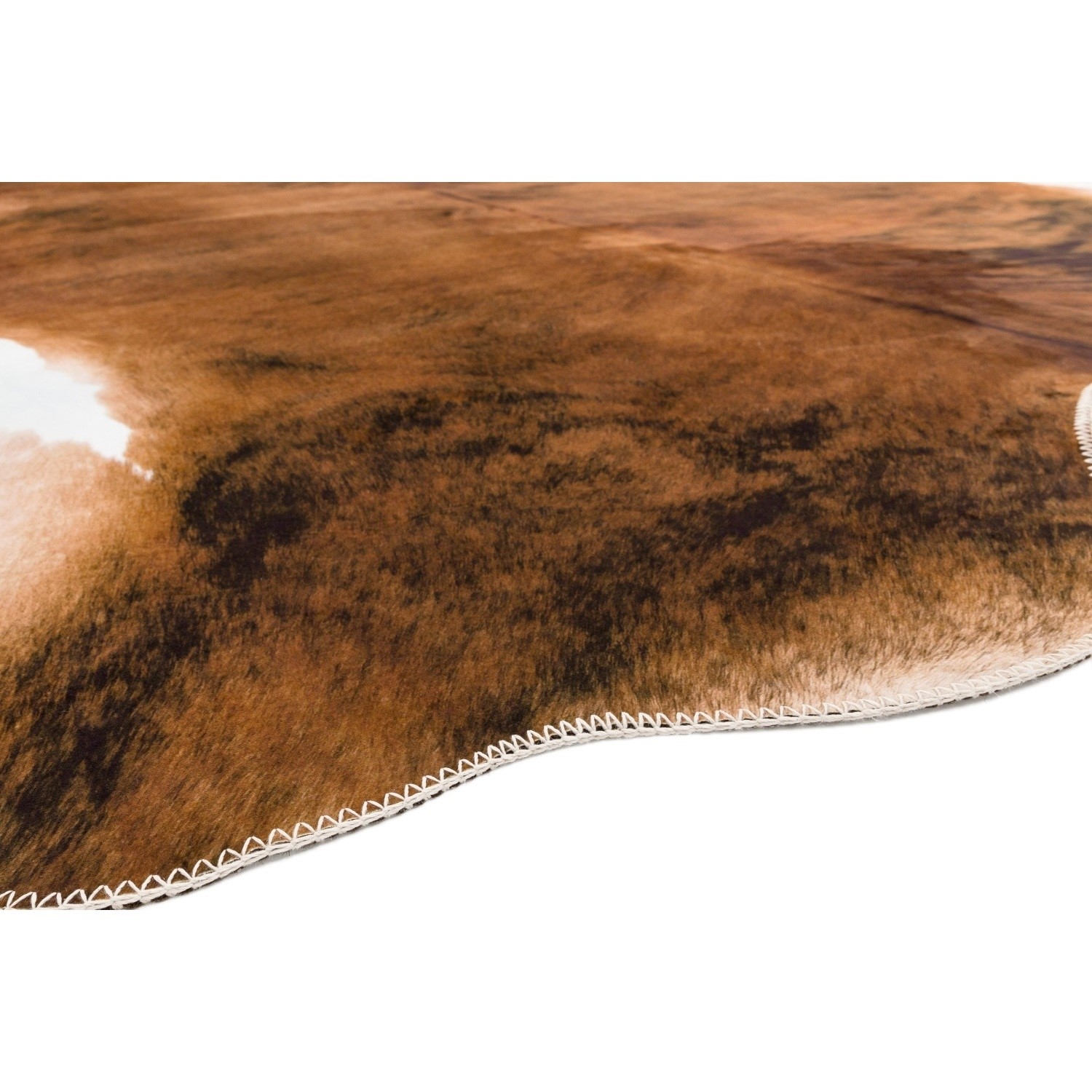 Read more about Brown faux cow print rug 190x240cm