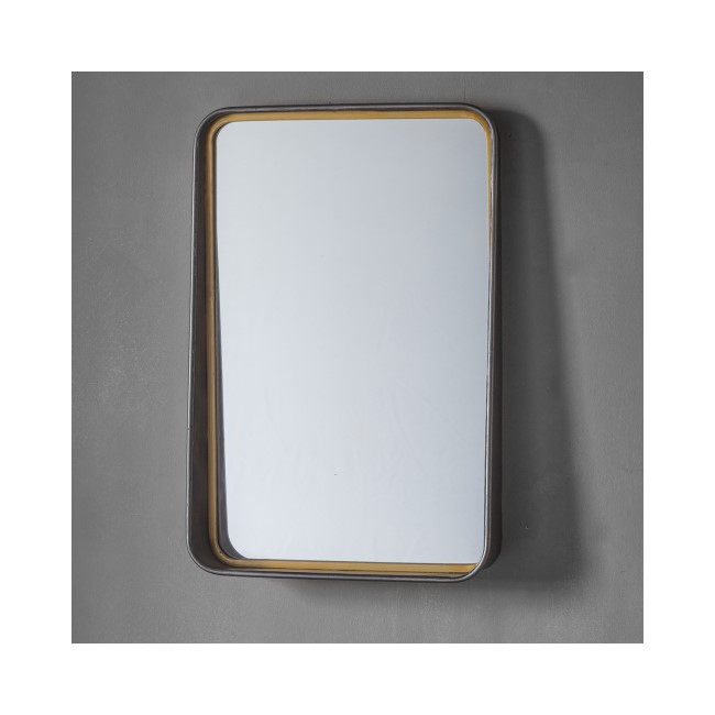 Earl Wall Mirror with Two Tone Finish - Caspian House