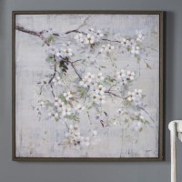 Spring Blossom Framed Canvas Art - Caspian House