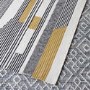 Caspian House Hand Crafted Grey & Yellow Patterned Rug - 160 x 230 cm