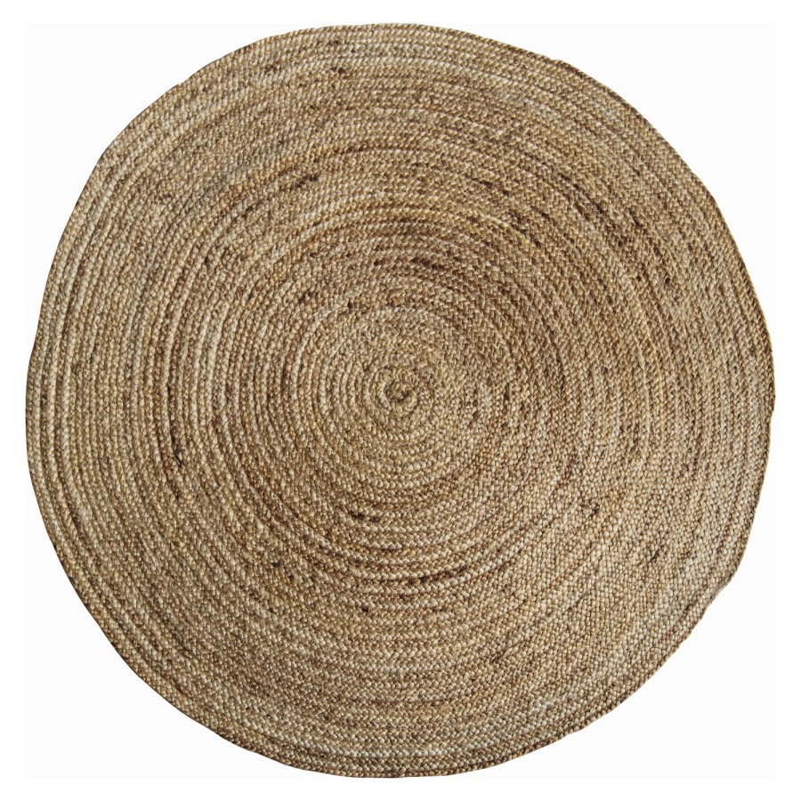 Round Natural Jute Rug - Mapplewell