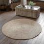 Round Natural Jute Rug - Mapplewell