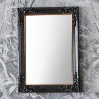Harrelson Mirror Antique Black - Caspian House