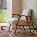 FOL101201 Natural Linen Armchair - Neyland - Gallery
