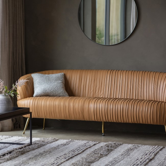 Gallery Valenza Sofa Brown Leather