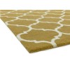 Yellow &amp; White Rug with Pattern - 120x170cm