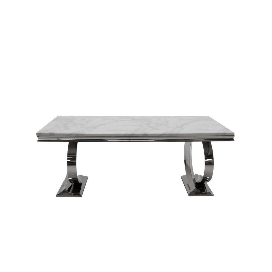 Vida Living Selene Dining Set with 6 Belvedere Pewter Knockerback Chairs