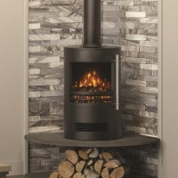 GRADE A1 - Be Modern Tunstall Electric Stove in Matt Black