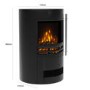 Be Modern Tunstall Electric Stove in Matt Black