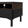 Roomers TV Unit in Black and Walnut