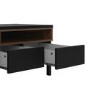 Roomers TV Unit in Black and Walnut