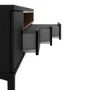 Roomers TV Unit in Black and Walnut