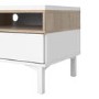 Roomers TV Unit in White and Oak