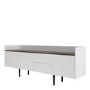 Unit Sideboard 2 Drawers 3 Doors in White and Walnut
