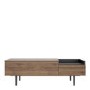 Unit TV Stand with 2 Drawers in Walnut and Black