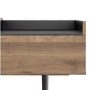 Unit TV Stand with 2 Drawers in Walnut and Black