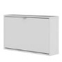 Slim White Wall Hung Shoe Cabinet -  3 Pairs