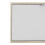 Slim White and Oak Shoe Cabinet - 3 Pairs