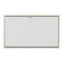 Slim White and Oak Shoe Cabinet - 3 Pairs