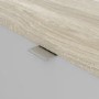 Slim White & Oak Coloured Shoe Cabinet with 3 Drawers & Tilting Doors