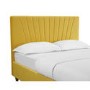 LPD Lexie King Size Bed in Mustard Yellow Velvet