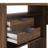 Function Plus Corner Desk 2 Drawers in Walnut