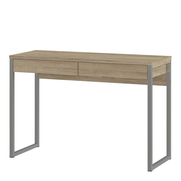 Oak Effect Desk with Drawers - Function Plus