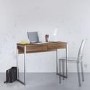 Function Plus Desk 2 Drawers in Walnut