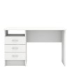 White Wooden Desk with Drawers - Function Plus